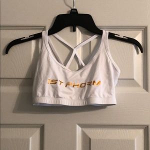 First Phorm Sports Bra - White